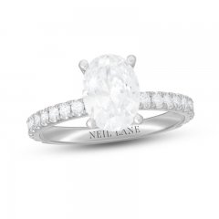 Neil Lane Diamond Engagement Ring 2-3/8 ct tw Oval/Round-Cut 14K White Gold