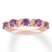 Amethyst & Diamond Ring 14K Rose Gold