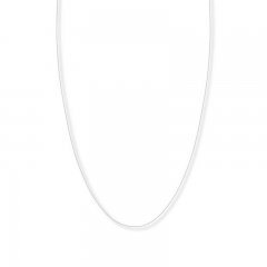 Adjustable 22" Box Chain 14K White Gold Appx. .8mm