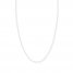 Adjustable 22" Box Chain 14K White Gold Appx. .8mm