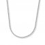 Wheat Chain Necklace 14K White Gold 20" Length