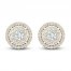 Diamond Stud Earrings 1/2 ct tw Round-Cut 10K Yellow Gold