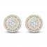 Diamond Stud Earrings 1/2 ct tw Round-Cut 10K Yellow Gold