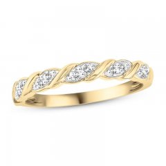 Diamond Anniversary Ring 1/6 ct tw 10K Yellow Gold