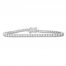 Diamond Bracelet 2 ct tw Round-cut 10K White Gold 7.25" Length