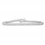 Diamond Bracelet 2 ct tw Round-cut 10K White Gold 7.25" Length