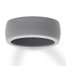 Men's Gray Silicone Wedding Band 8mm