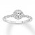 Diamond Engagement Ring 7/8 ct tw Round-cut 14K White Gold