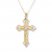 Men's Cross Necklace 10K Yellow Gold