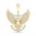 Men's Eagle & Anchor Diamond Pendant 1/5 ct tw Round-cut 10K Yellow Gold