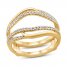 Diamond Enhancer Band 1/3 ct tw Round-cut 14K Yellow Gold