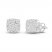 Men's Diamond Stud Earrings Round-cut 10K White Gold