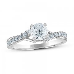 Diamond Engagement Ring 7/8 ct tw 14K White Gold