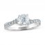 Diamond Engagement Ring 7/8 ct tw 14K White Gold