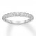 Diamond Wedding Band 1/4 ct tw Bezel-set/Round 14K White Gold