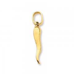 Italian Horn Charm 14K Yellow Gold