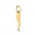 Italian Horn Charm 14K Yellow Gold