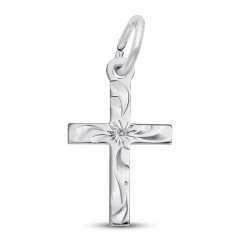 Cross Charm Sterling Silver