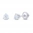 Leo Diamond Earrings 1/2 ct tw Round-cut 14K White Gold