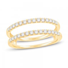 Diamond Enhancer Ring 1/2 ct tw Round-cut 14K Yellow Gold