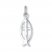 Ichthys Fish Charm Sterling Silver