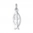 Ichthys Fish Charm Sterling Silver