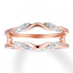 Previously Owned Diamond Enhancer Ring 1/6 ct tw Round-cut 14K Rose Gold