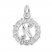 Letter N Charm Sterling Silver