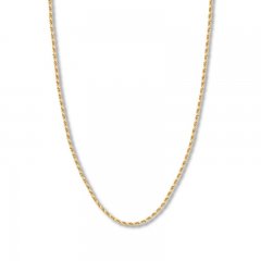 22" Textured Rope Chain 14K Yellow Gold Appx. 2.7mm