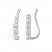 Leo Diamond Earring Climbers 3/4 ct tw 14K White Gold