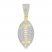 Men's Diamond Football Pendant 1/4 ct tw Round-cut 10K Yellow Gold