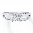 Diamond Ring 1/10 ct tw Round-cut Sterling Silver