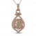 Le Vian Creme Brulee Necklace 7/8 ct tw Diamond 14K Strawberry Gold 18"