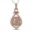 Le Vian Creme Brulee Necklace 7/8 ct tw Diamond 14K Strawberry Gold 18"