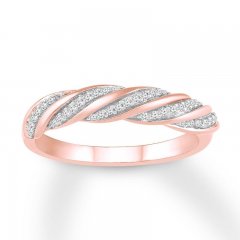 Diamond Anniversary Band 1/6 Carat tw 10K Rose Gold