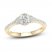 Diamond Engagement Ring 3/4 ct tw Round-cut 14K Yellow Gold