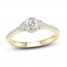 Diamond Engagement Ring 3/4 ct tw Round-cut 14K Yellow Gold