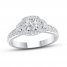 Certified Diamond Engagement Ring 1 ct tw Round 14K White Gold