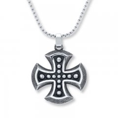 Men's Necklace Maltese Cross Stainless Steel