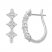 Diamond Hoop Earrings 1 ct tw Round-cut 14K White Gold