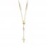 Cross Necklace 14K Tri-Color Gold