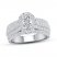 Certified Diamond Engagement Ring 1-3/8 ct tw 14K White Gold