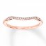 Diamond Wedding Band 1/15 ct tw 10K Rose Gold