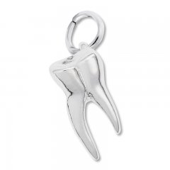 Tooth Charm Sterling Silver