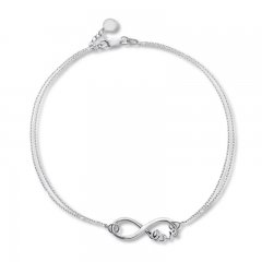 Infinity Love Bracelet Sterling Silver