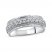 Men's Diamond Wedding Ring 1 ct tw 10K White Gold