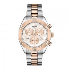 TISSOT Women's Sport Chronograph Watch Pink Dial Stainless Steel T1019172215100