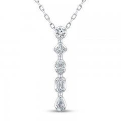 Everything You Are Diamond Necklace 1/3 ct tw 10K White Gold 18"