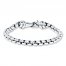 Men's Rolo Link Bracelet Stainless Steel 8.5" Length