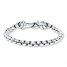 Men's Rolo Link Bracelet Stainless Steel 8.5" Length